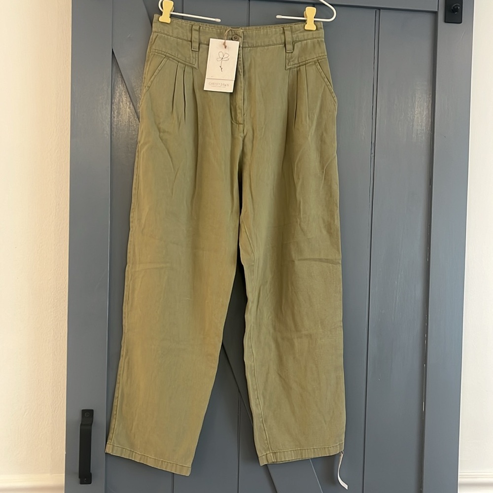 NWT Christy Dawn Judene Pants in Olive Size 8